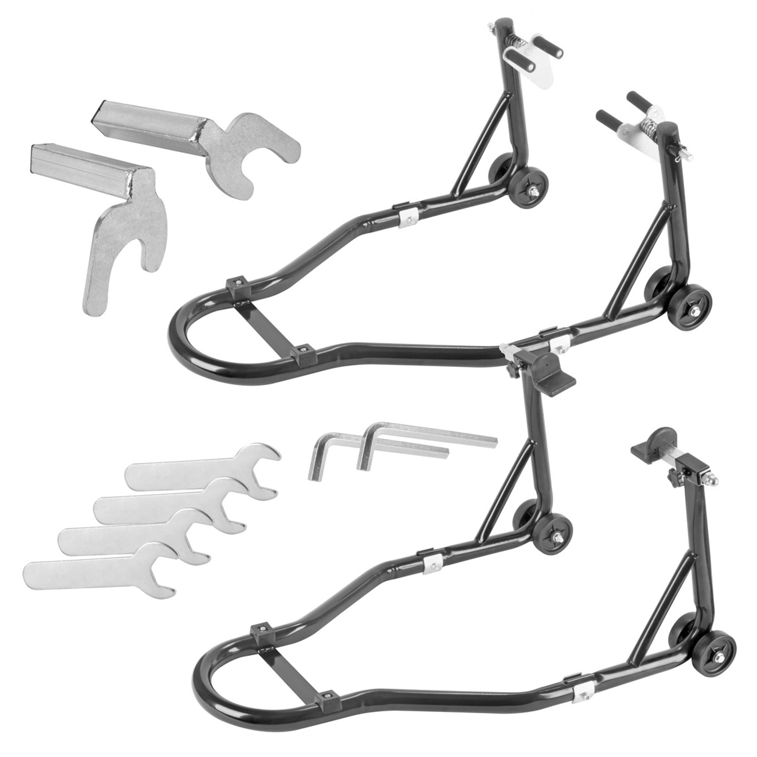 STAHLWERK Motorrad-Montageständer mit 450 KG Tragkraft Universal-Motorradständer