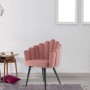 Rosa MeGusta Esszimmerstuhl / Wohnzimmerstuhl im modernen Design mit samtweichem Bezug.