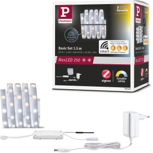 Paulmann MaxLED 250 LED-Streifen Basis-Set mit Zigbee Steuerung und Tunable White Funktion.