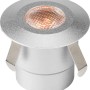 Runde LED-Bodeneinbauleuchte Budoni RGB aus Aluminium für stimmungsvolle Lichtakzente.