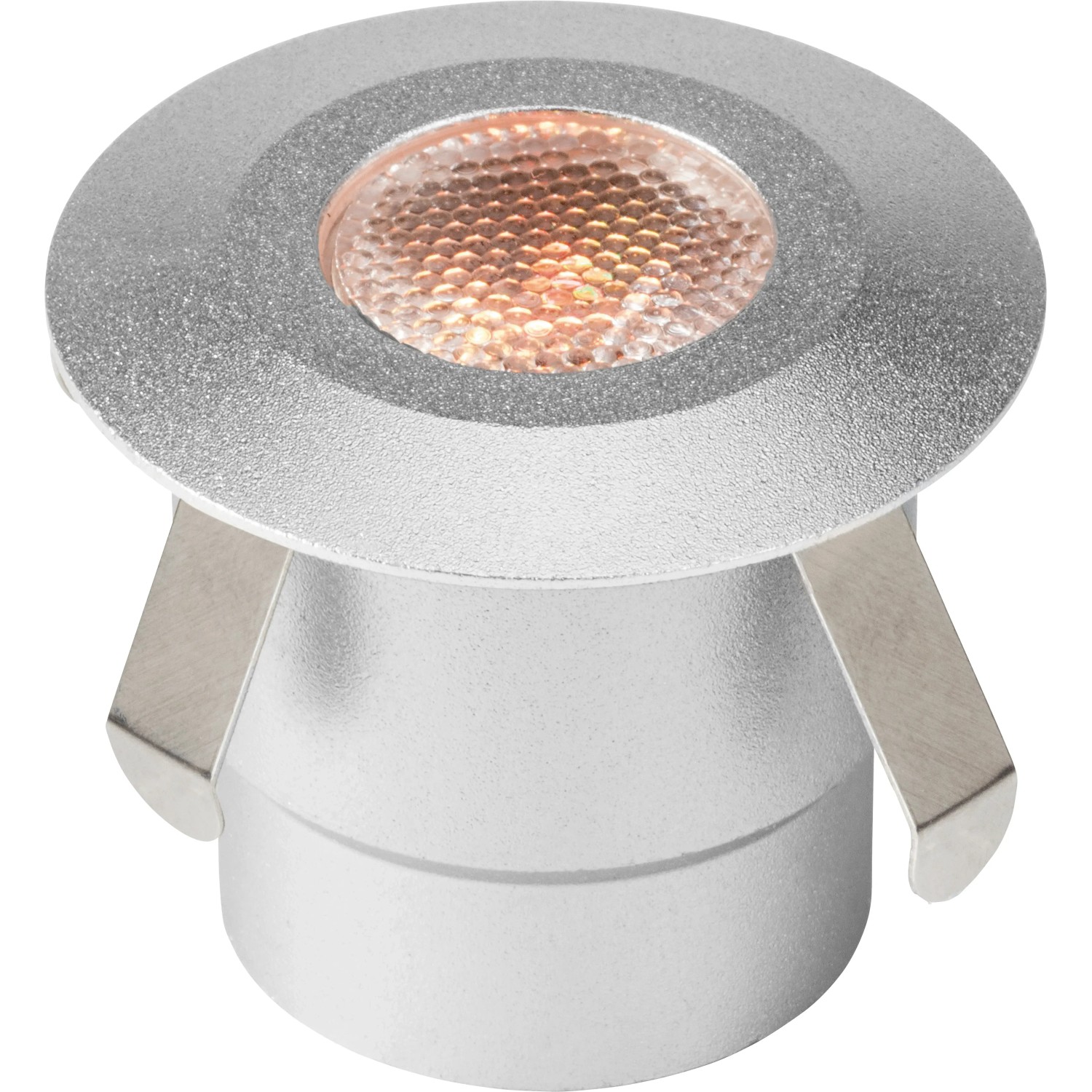 Runde LED-Bodeneinbauleuchte Budoni RGB aus Aluminium für stimmungsvolle Lichtakzente.