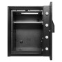 Offener, schwarzer Burg-Wächter Profi-Safe PRS 540 E Tresor mit Fachboden und Innenbeleuchtung.
