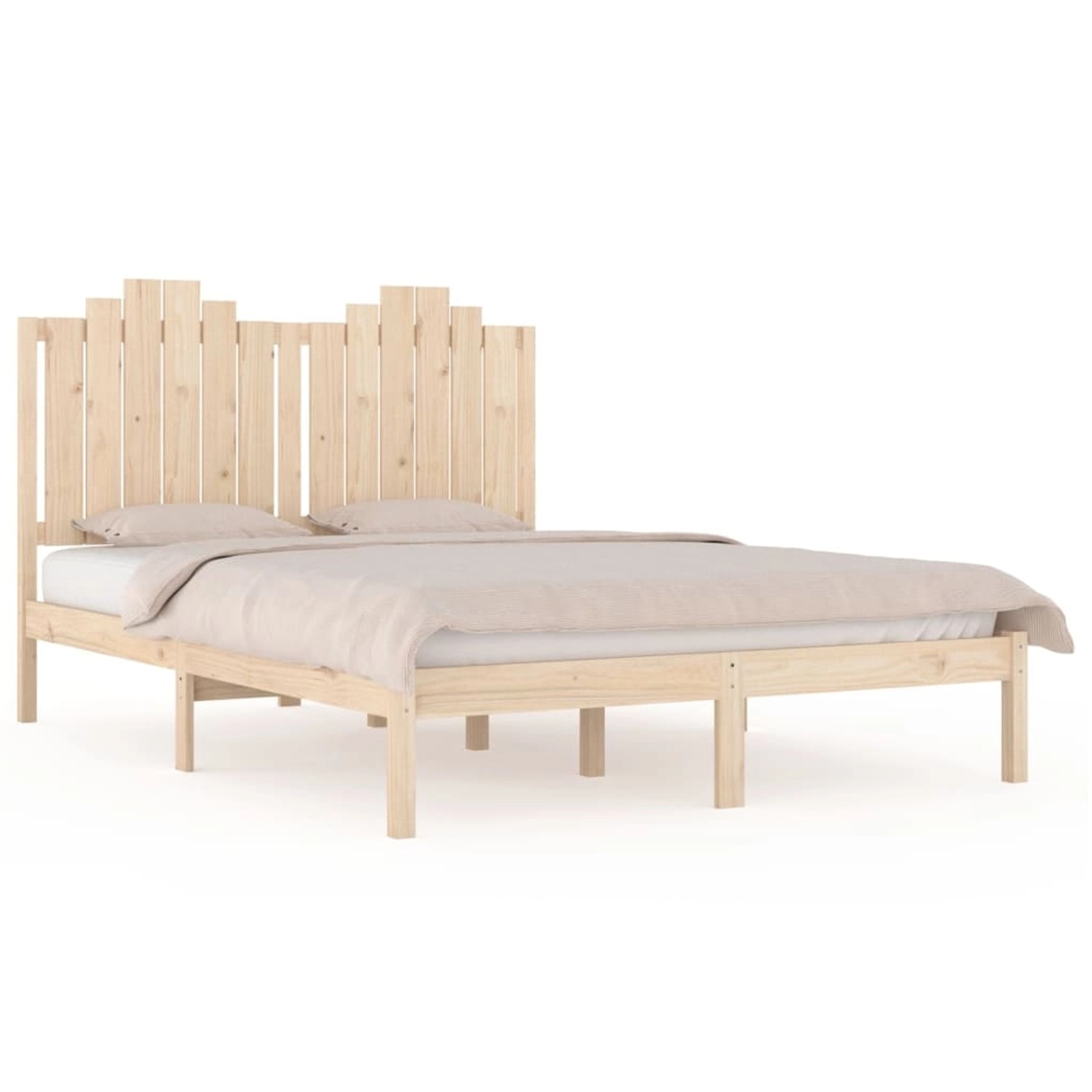 vidaXL Massivholzbett Kiefer 140x190 cm 3103758 günstig online kaufen