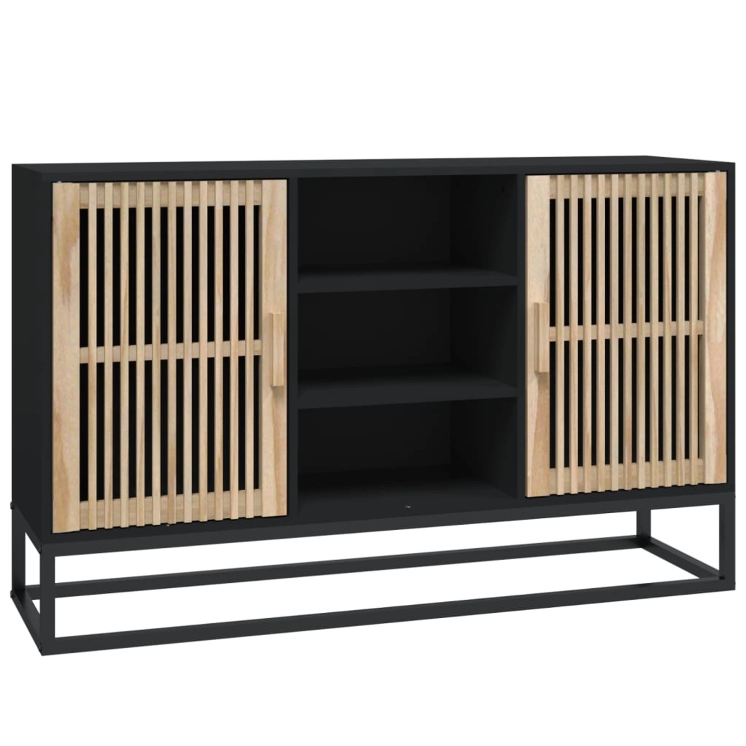 vidaXL Sideboard Schwarz 105x30x65 cm Holzwerkstoff 352119