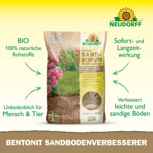 Neudorff Bentonit Sandboden-Verbesserer, 20 kg Sack zur Bodenverbesserung.