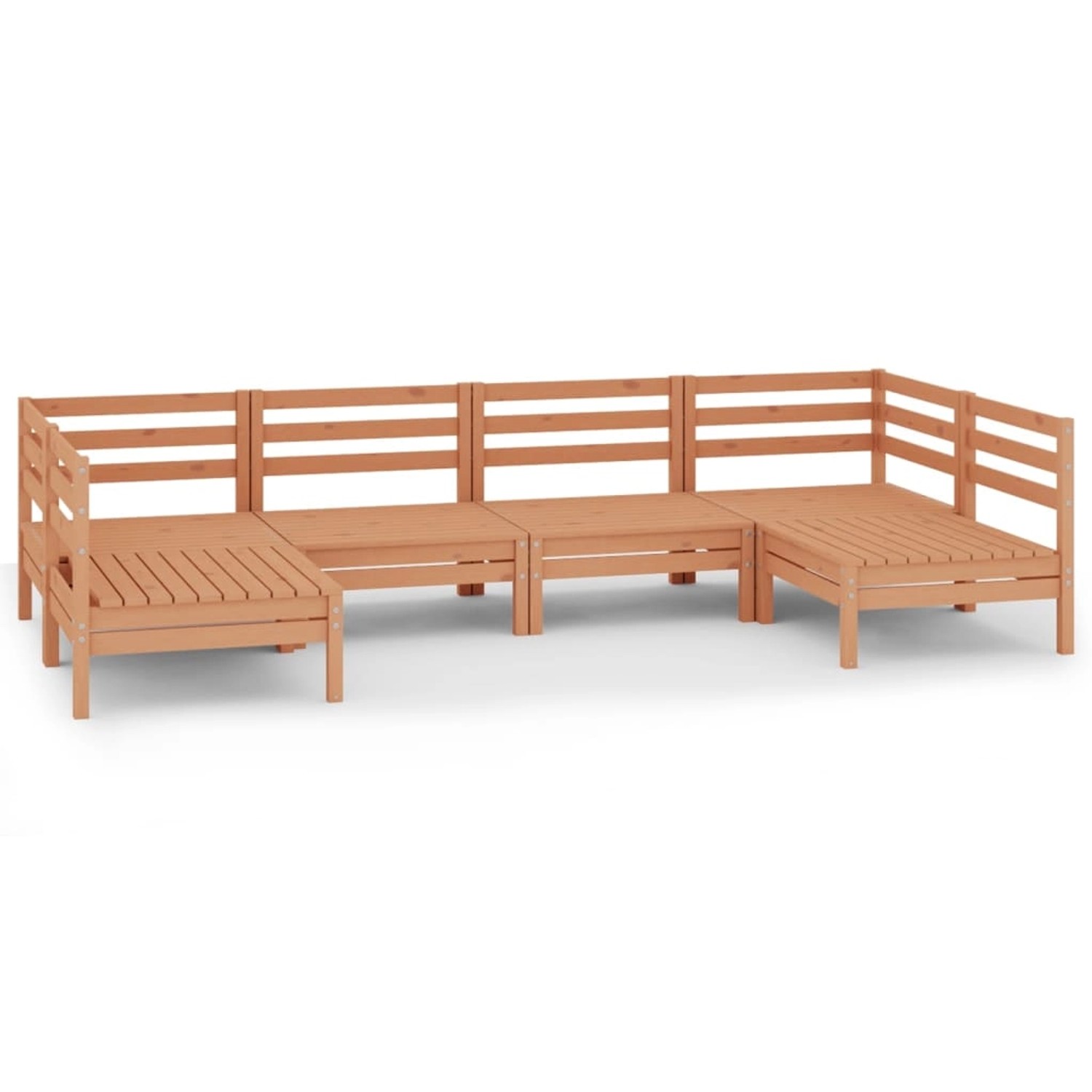 6-tlg. Garten-lounge-set Honigbraun Massivholz Kiefer günstig online kaufen