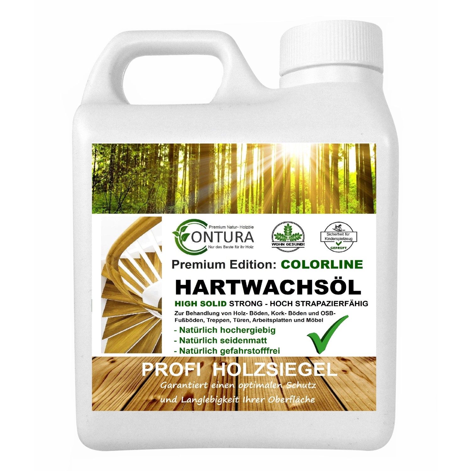 Contura Hartwachsöl Colorline FARBIG Fußbodenöl Parkettöl Möbelöl Holzöl 1 günstig online kaufen