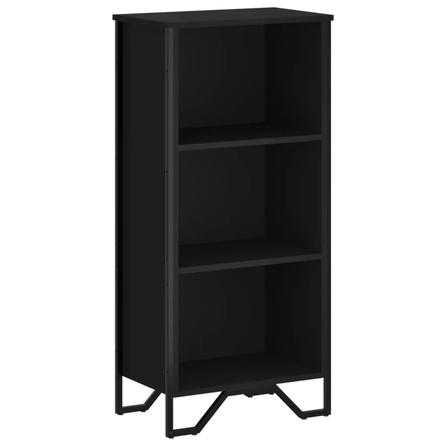 vidaXL Bücherregal Schwarz 50x31x106 cm Holzwerkstoff 848604 günstig online kaufen