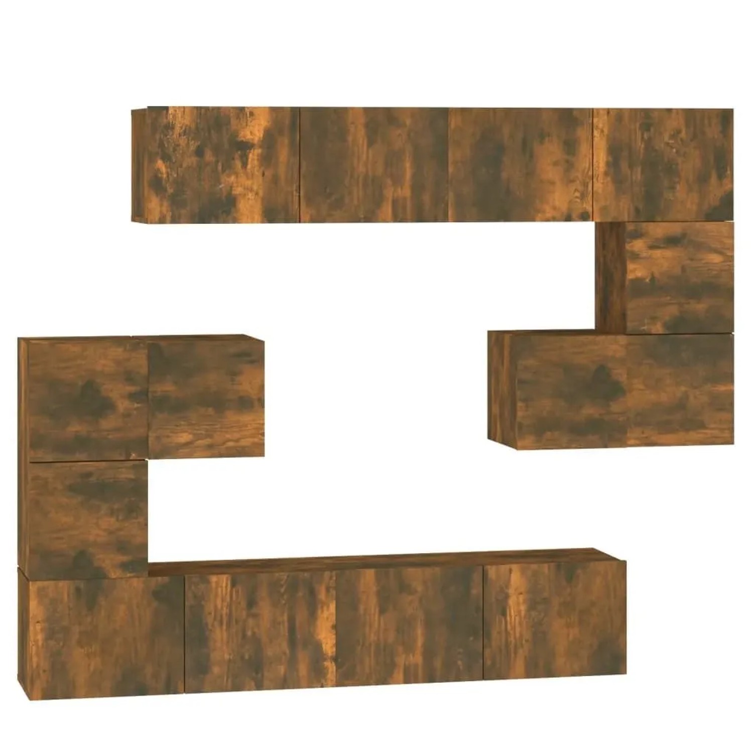 vidaXL TV-Wandschrank Räuchereiche Holzwerkstoff 3114587