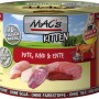 Mac's Katzen-Nassfutter Kitten mit Pute, Rind & Ente, 200g Dose. Getreidefreies Alleinfutter für Kätzchen.
