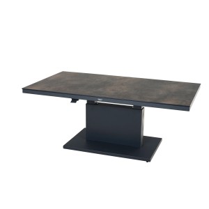 Rechteckiger Siena Garden Gartentisch Talina in Titan, 90x160 cm. Moderner Esstisch für den Garten.