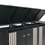 Proregal 4er-Mülltonnenverkleidung Mit Deckel HxBxT 122x250x84 cm Anthrazit Holzoptik Hell Mülltonne 104kg_8