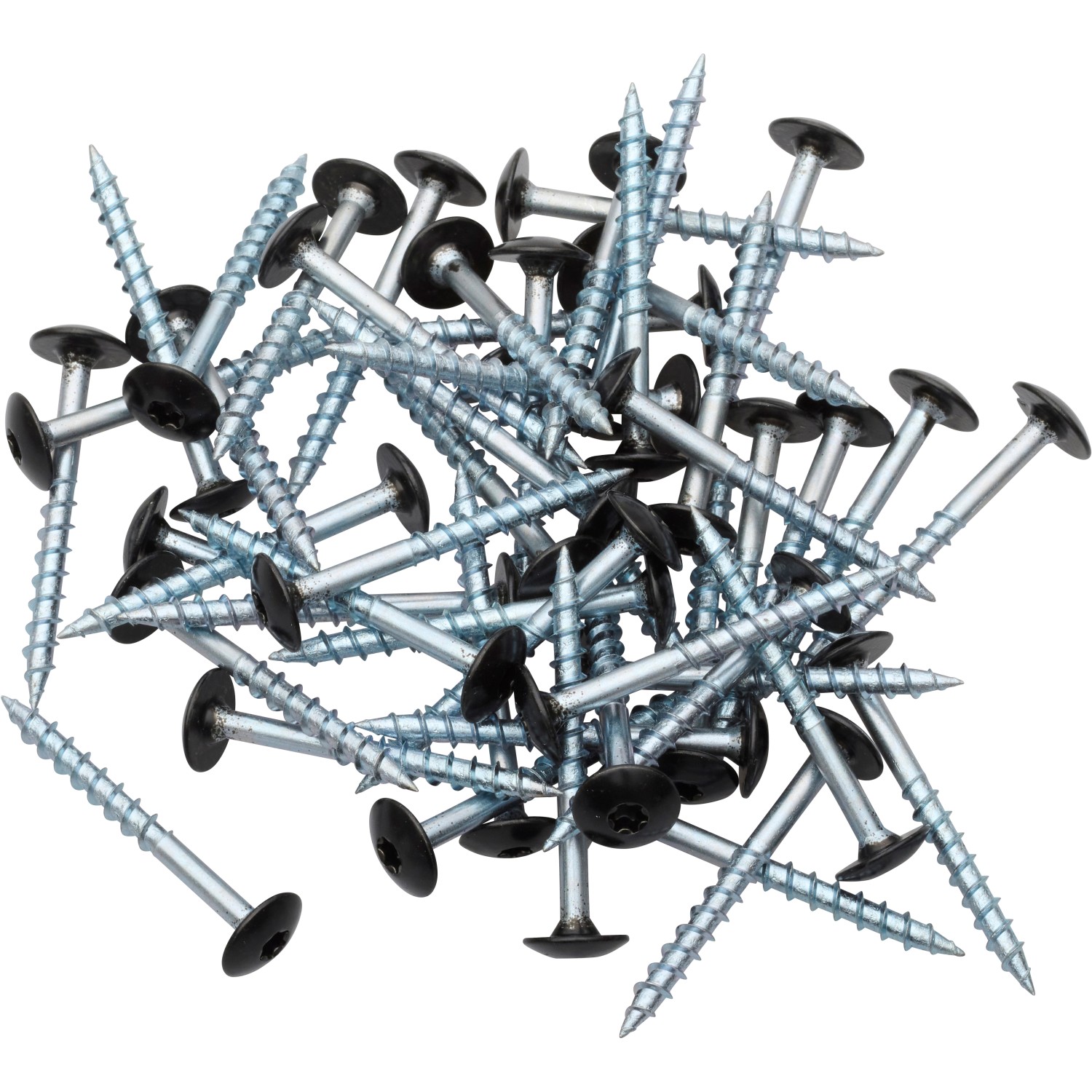 Denpanels Schrauben, 50 Stck., für Akustikpaneele, Stahl, Linsenkopf schwarz.