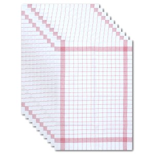 Dyckhoff Geschirrtuchset Karo Rot 50 x 70 cm 10-tlg.
