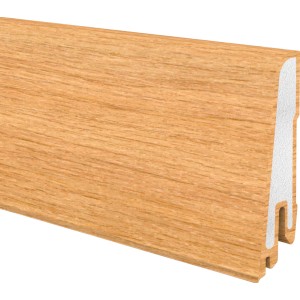 Hartschaum Sockelleiste Modern 60 sk Eiche, selbstklebend, 17x60x2500mm.