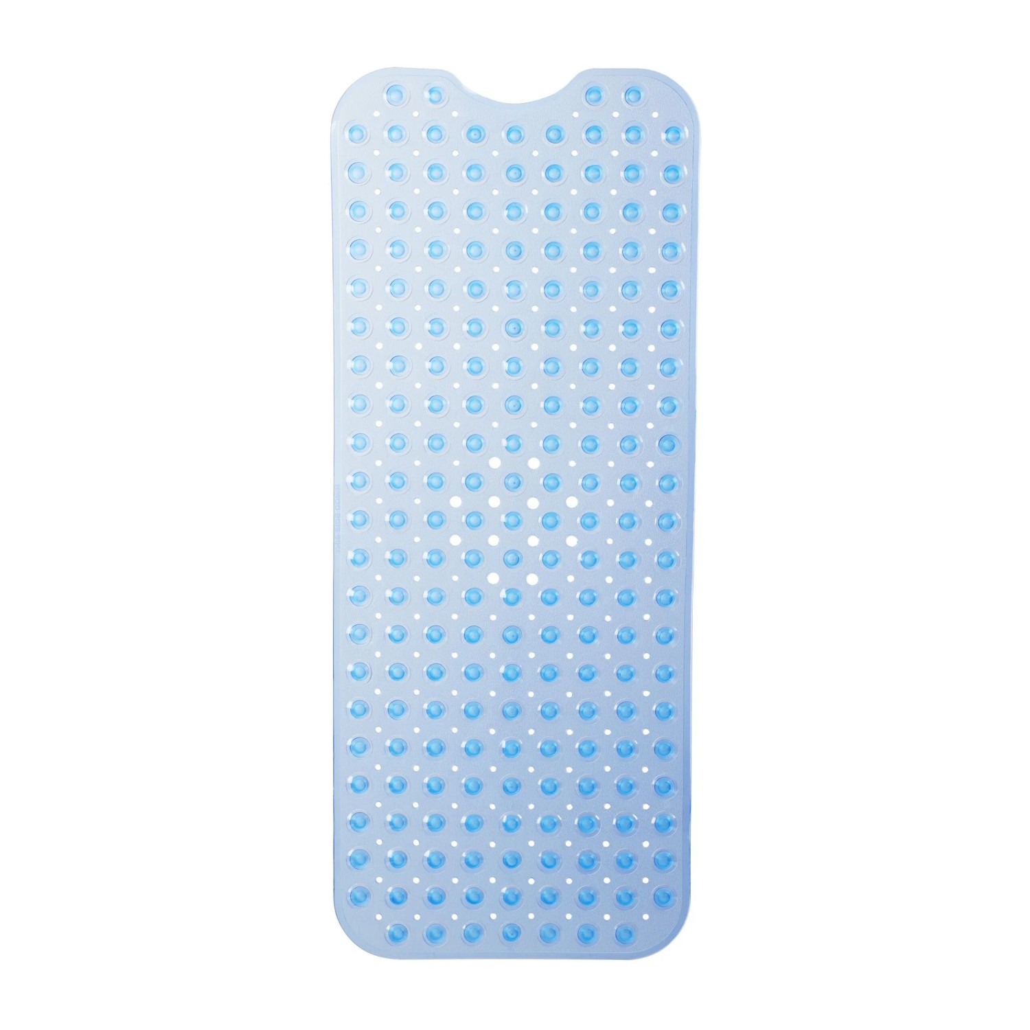 Relaxdays Badewannenmatte XXL PVC Blau Rutschfest 97 cm x 39 cm x 0,7 cm 0,8 kg
