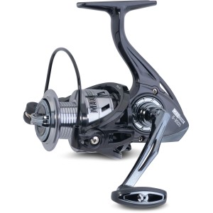 Westline Angelrolle Max Score S-3000, silber/schwarz, Aluminium Spule.