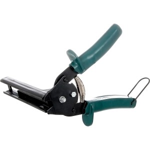 Drahtbefestigungszange zum einfachen Anbringen von Maschendraht am Zaun.