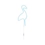 Blauer Paulmann Neon LED-Streifen in Form eines Flamingos mit USB-Anschluss.