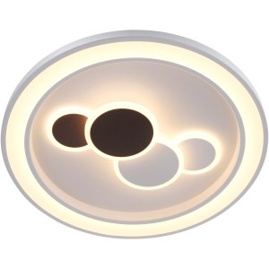 Weiße LED-Deckenleuchte Eliza von Paul Neuhaus, Ø 60 cm, mit warmweißem Licht und schlichtem Design.