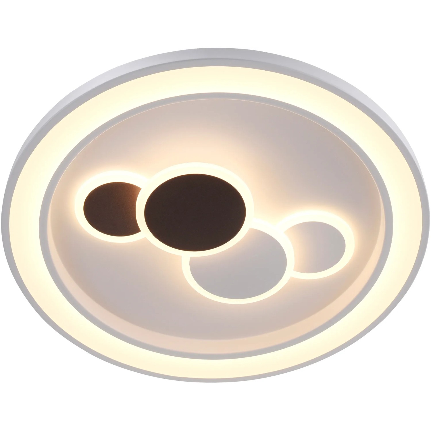 Weiße LED-Deckenleuchte Eliza von Paul Neuhaus, Ø 60 cm, mit warmweißem Licht und schlichtem Design.