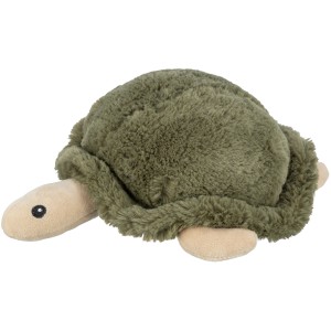 Jollypaw Hundespielzeug: Plüsch Schildkröte, 28 cm, olivgrün.
