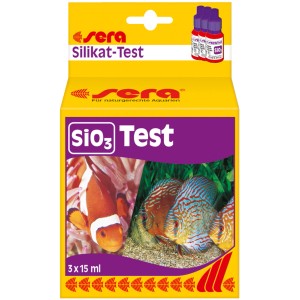 Sera Aquarium-Wassertester SiO3-Test (Silikat) zur Bestimmung des Silikatgehalts im Aquarium.