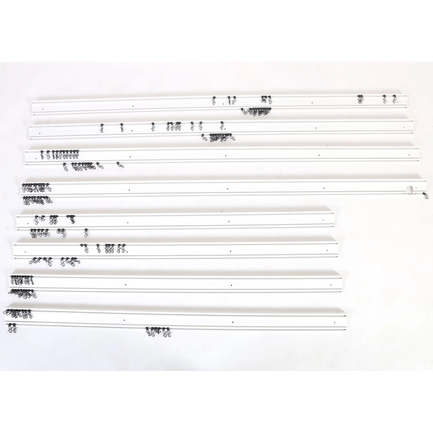 Weiße Seitenwand für MCW Pergola J32 3x4m, inklusive Schienen und Befestigungsmaterial.