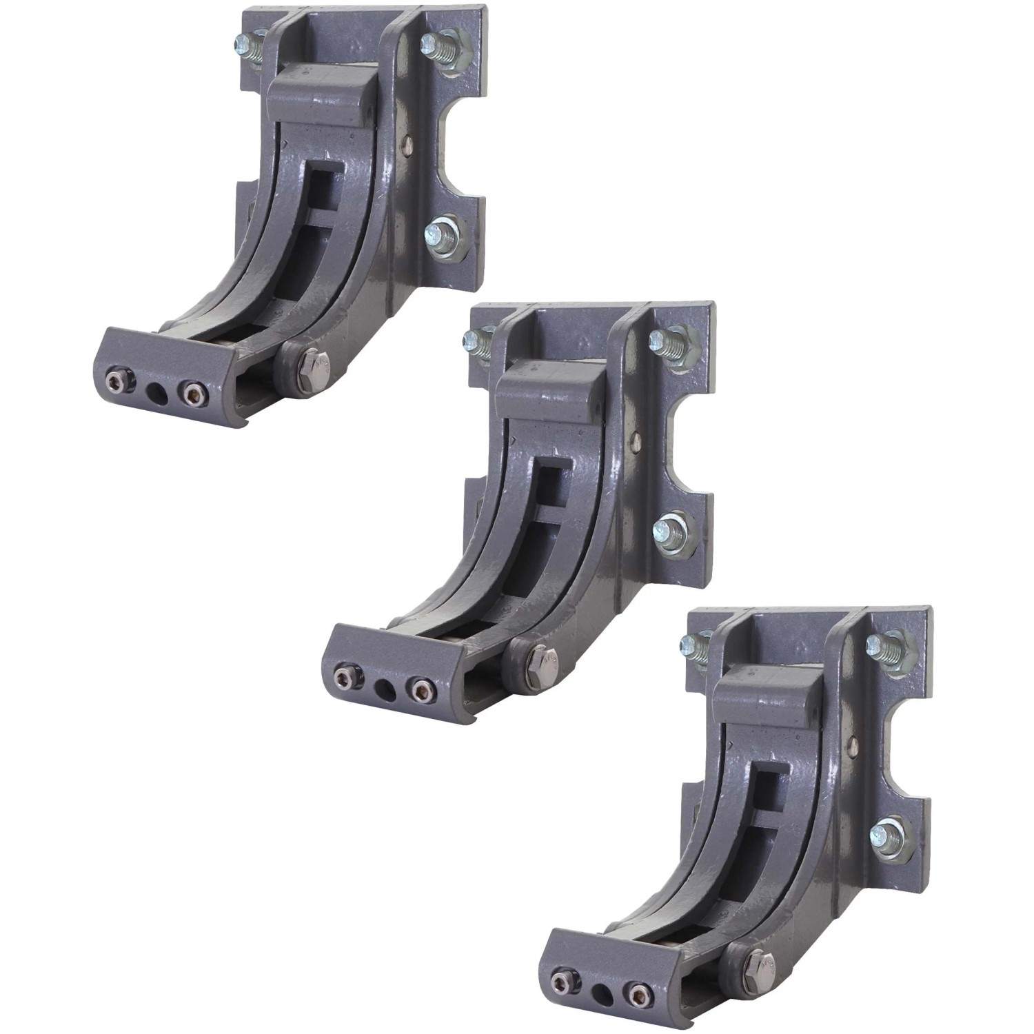 MCW 3er-Set Wandhalterung für Markise H124 Wandkonsole Wandmontage Adapter Grau