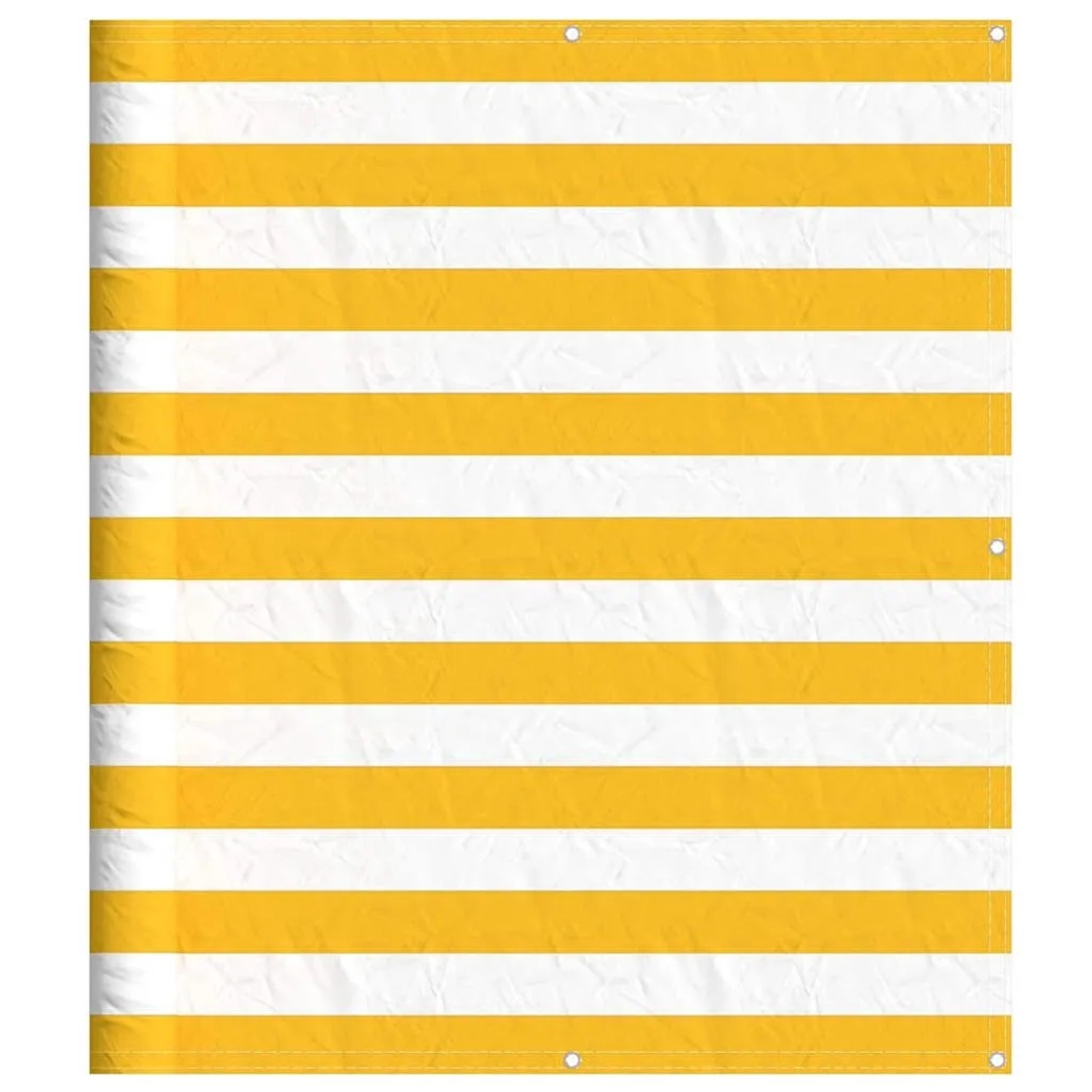 vidaXL Balkon-Sichtschutz Gelb und Weiß Gestreift 120x1000 cm 42002047 günstig online kaufen
