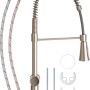 baliv Küchenarmatur KI-1172 Edelstahloptik mit flexiblem Schlauch und Zubehör.