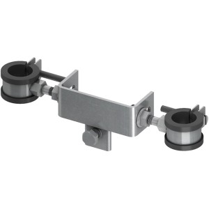 Teceprofil Anschlusseinheit für Absperr- und Zählereinrichtung, Zubehör zur stabilen Befestigung.