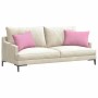 vidaXL Sofakissen 2 Stück Rosa 60 x 40 cm Stoff 42013668_3