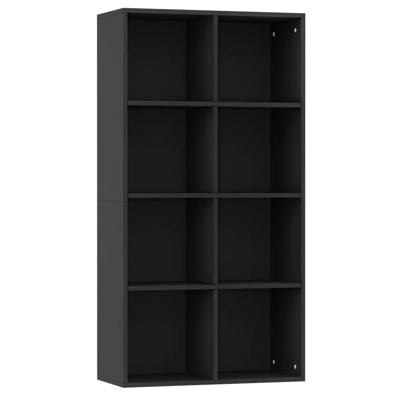 vidaXL Bücherregal/Sideboard Schwarz 66x30x130 cm Holzwerkstoff 800154 günstig online kaufen