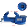 CCLIFE Schraubstock, 100mm Gusseisen, für Werkbank. Parallelschraubstock in blau.