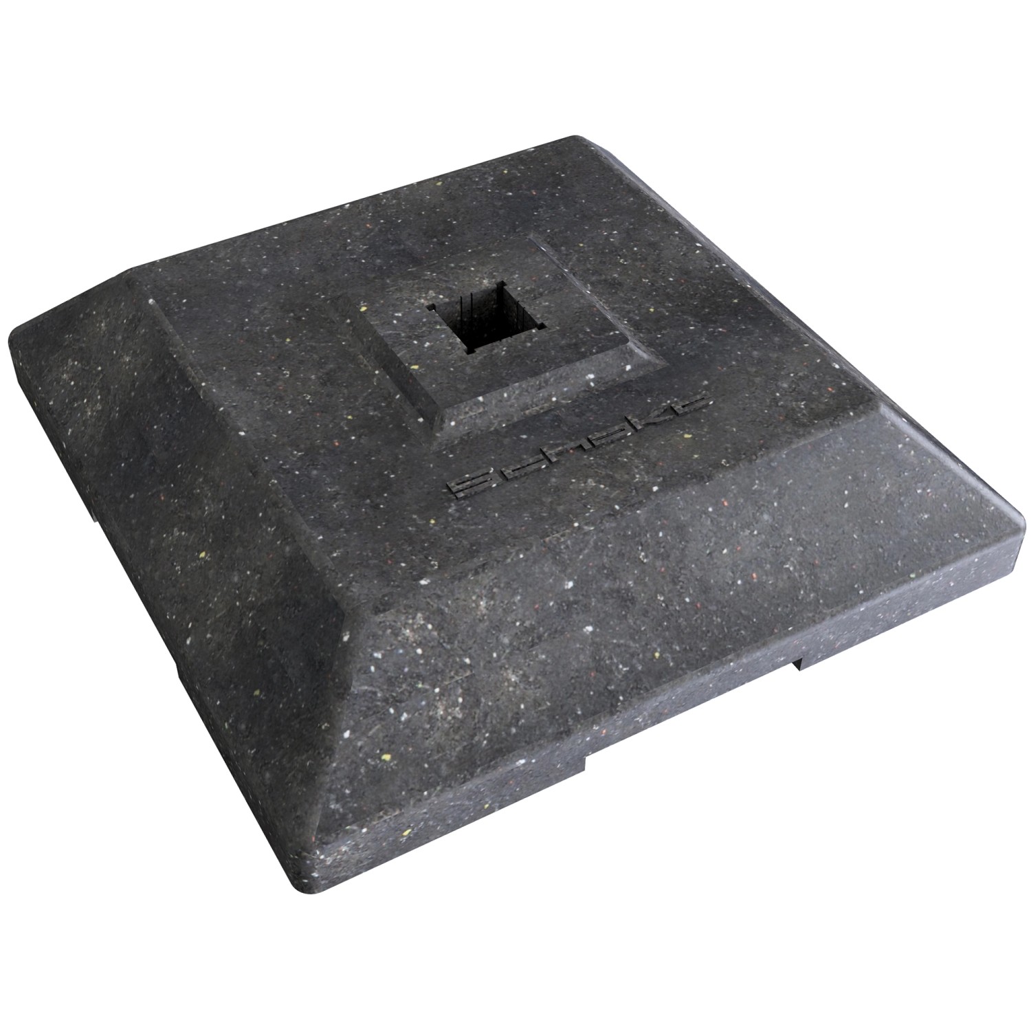 Schake Fußplatte 1 Bake Einstecktasche 40 mm x 40 mm Schwarz