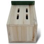 VidaXL Schmetterlingshaus 4er-Set aus Holz mit grünem Dach, 14x15x22cm.