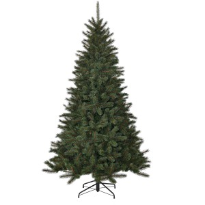 Künstlicher Weihnachtsbaum Toronto, 185 cm hoch, mit gefrosteten Spitzen von Black Box Trees.