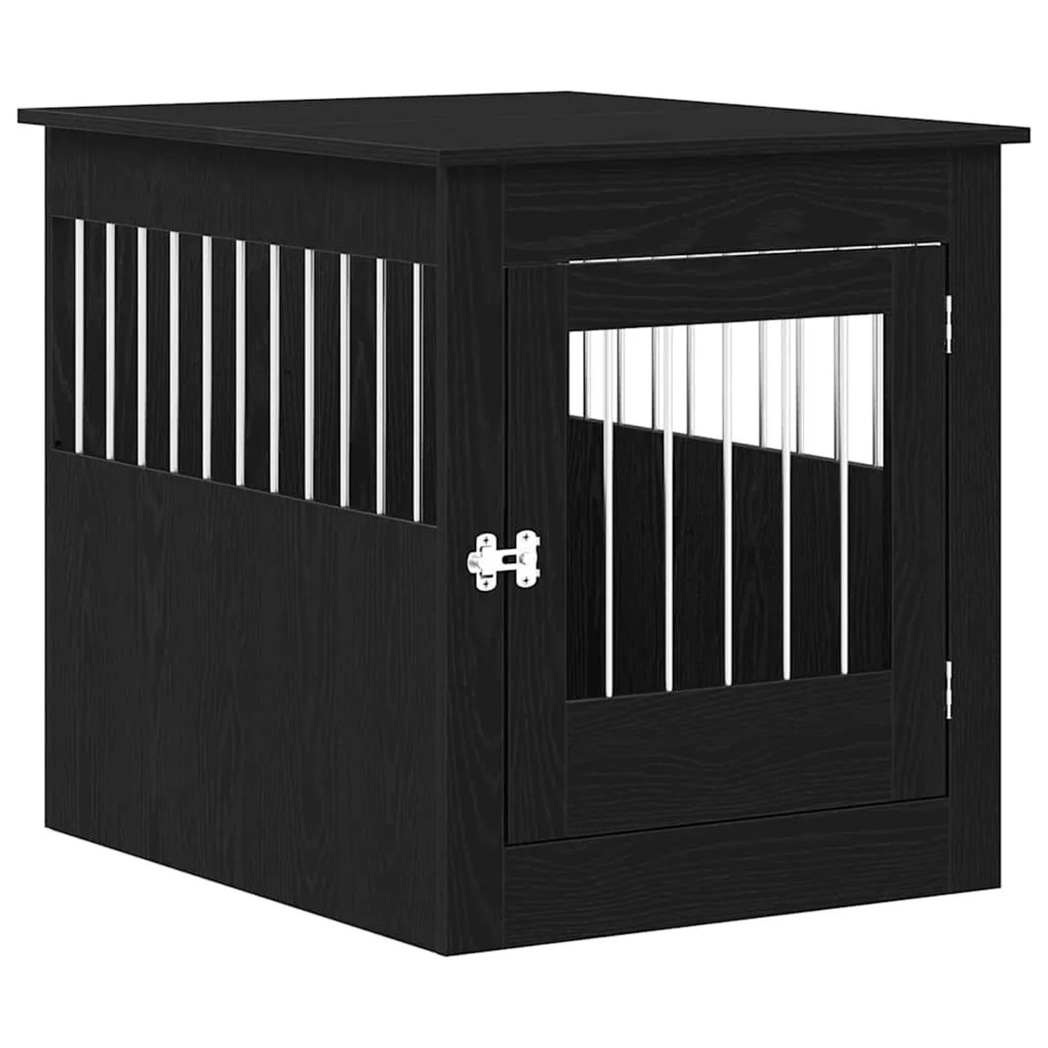 vidaXL Hundebox Möbel Schwarze Eiche 64,5x80x71 cm Holzwerkstoff 862177
