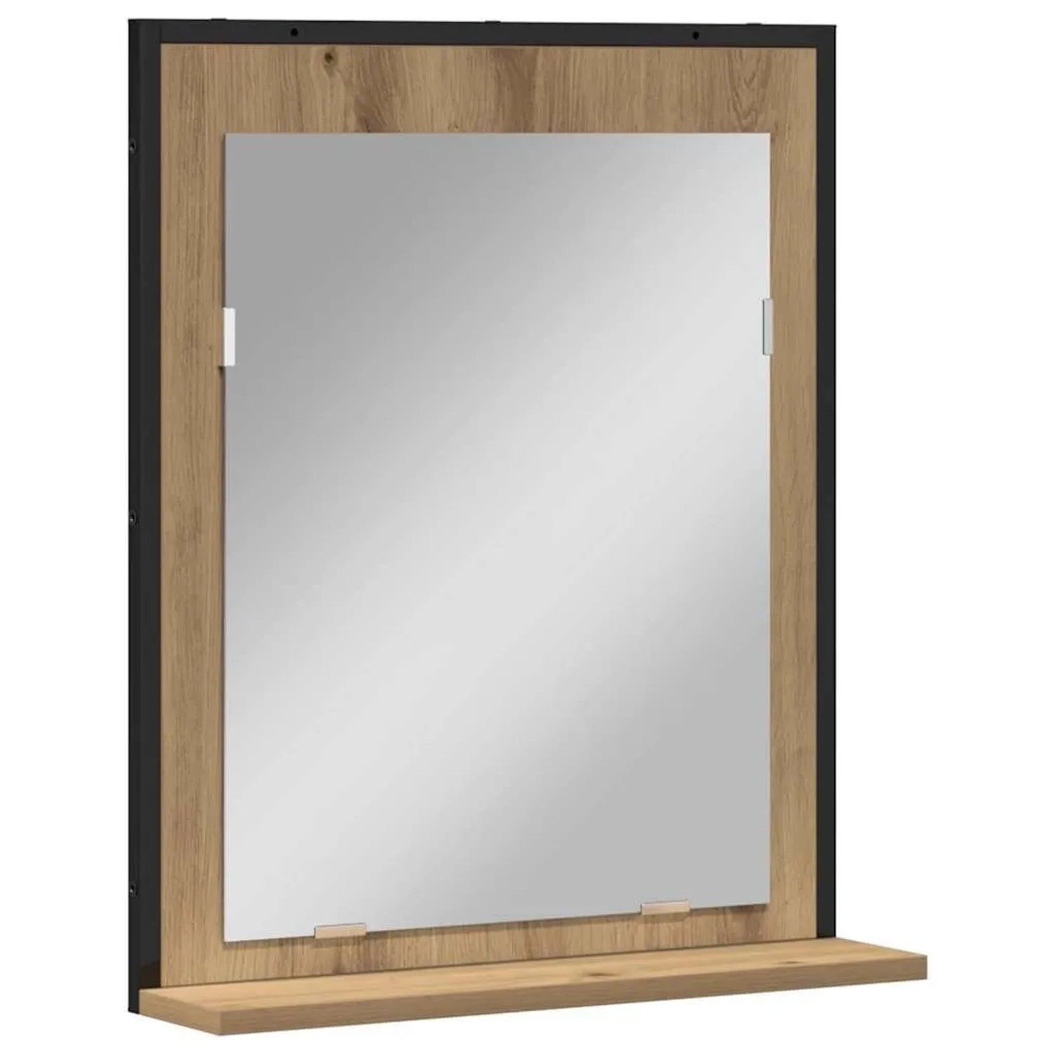 vidaXL Spiegel Artisan-Eiche 50 x 12 x 60 cm Glas und Engineered Holz 862221