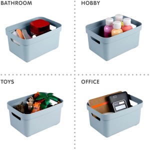 Sunware Aufbewahrungsbox Sigma Home 2,5 l Blau für Bad, Hobby, Spielzeug und Büro.
