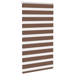 vidaXL Doppelrollo Braun 70x100 cm Stoffbreite 65,9 cm Polyester 4014307