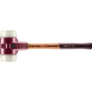 Halder Simplex Schonhammer Ø 80 mm Nylon mit Tempergussgehäuse