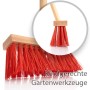 BigDean Kinder Besen Straßenbesen Mit Extra Starken Roten Borsten Kindgerechte Gartengeräte Straßenbesen Mit Stabilem Holz Stiel_9