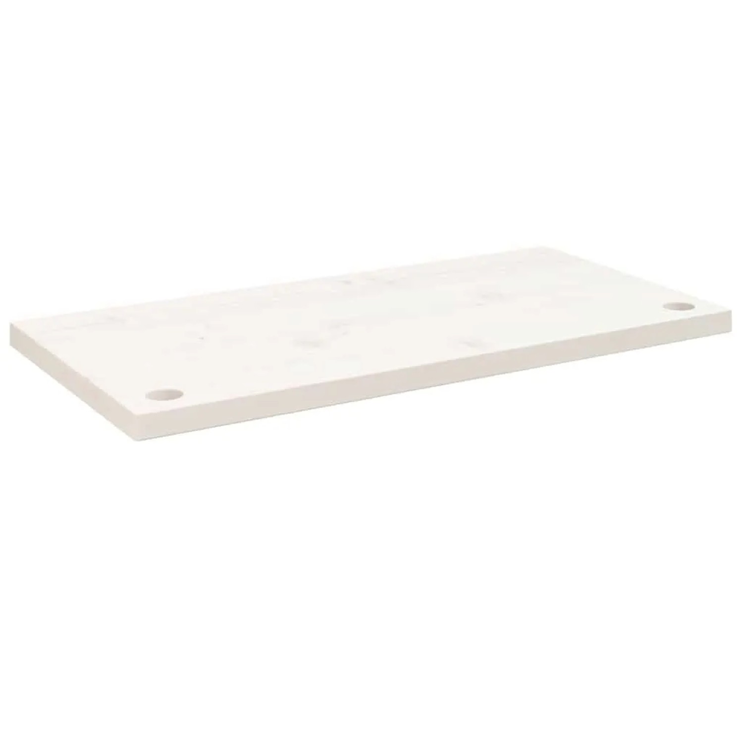 vidaXL Schreibtischplatte Weiß 80x40x2,5 cm Massivholz Kiefer 824451