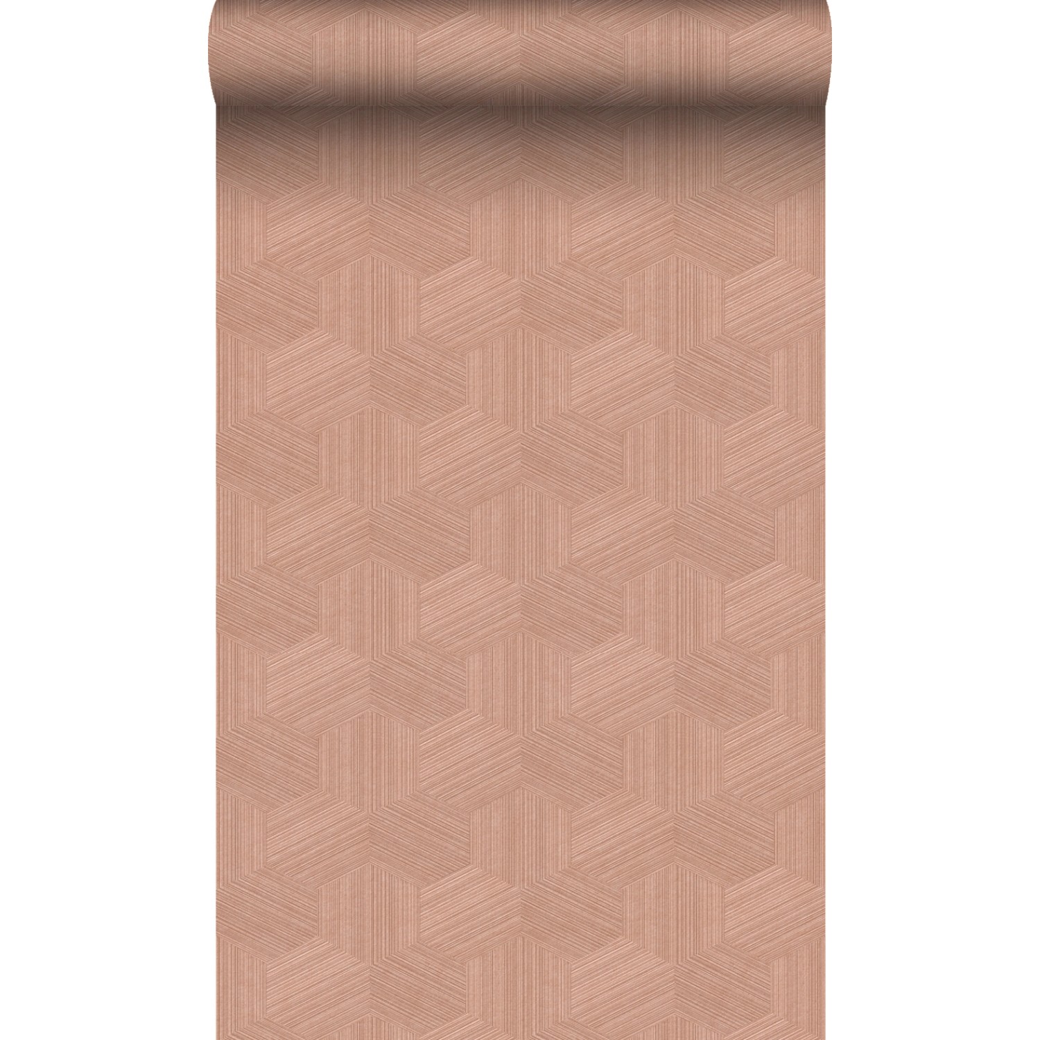 Origin Luxury Wallcoverings Tapete 3D Muster Terrakottarosa 50 X 900 Cm 347 günstig online kaufen