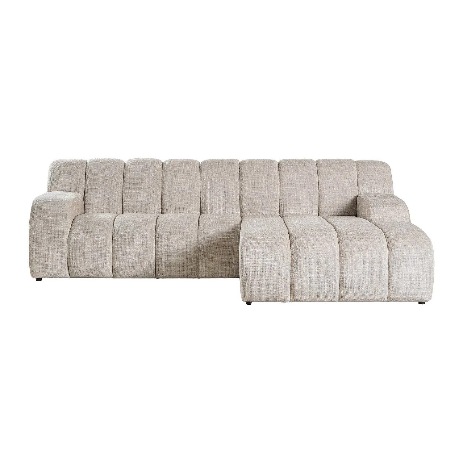 Vente-unique Sofa Ohne Schlafmöglichkeit Beladon Beige 272 cm