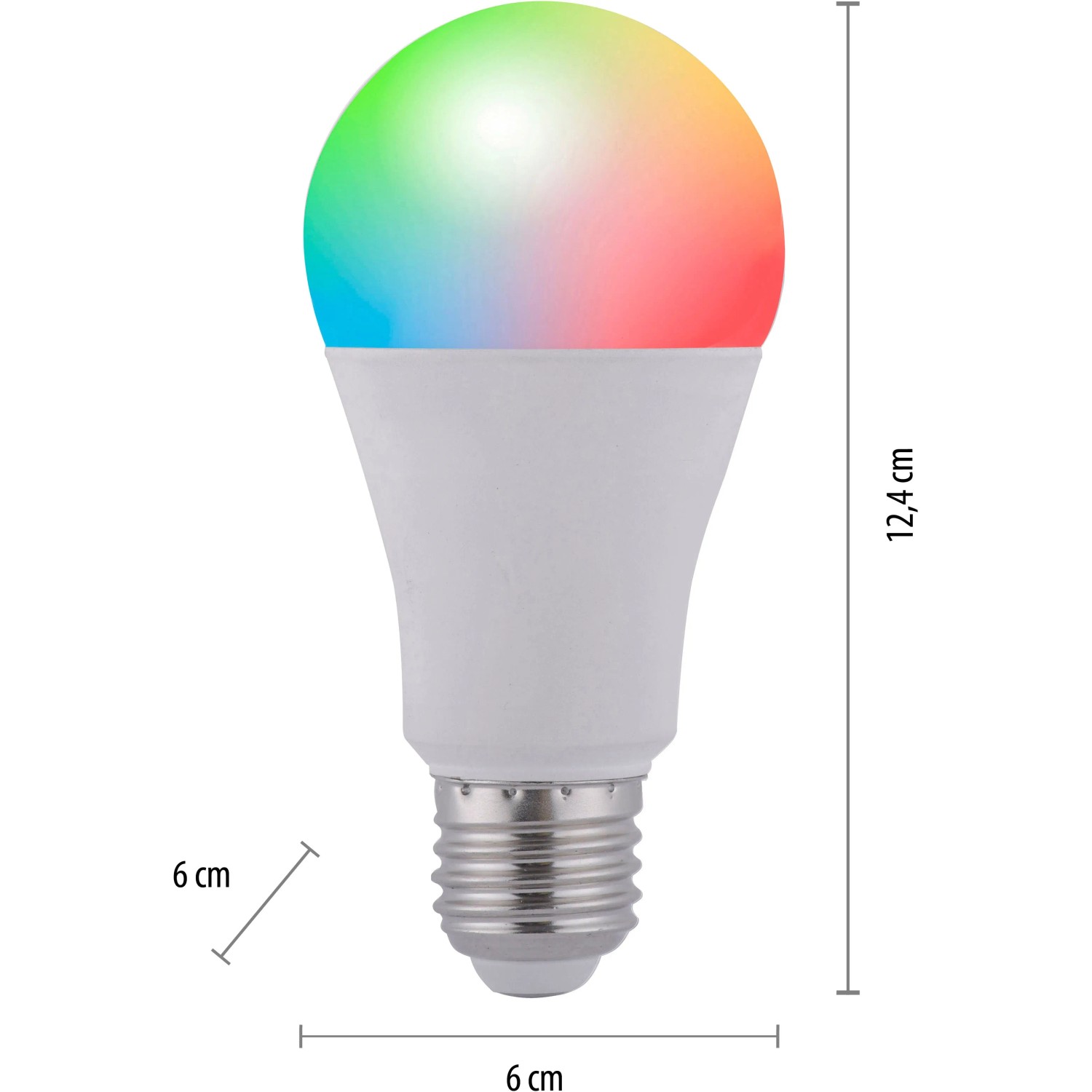 Just Light Smart Light Mika E27 LED-Lampe mit Farbwechsel für Stadionatmosphäre.
