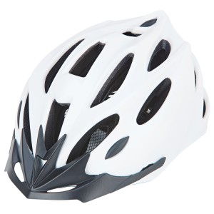 Weißer Prophete Fahrradhelm Inmold, Größe 58-61 cm, mit Reflexstreifen für Erwachsene.