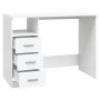 vidaXL Schreibtisch mit Schubladen Weiß 102x50x76 cm Holzwerkstoff 823032_5